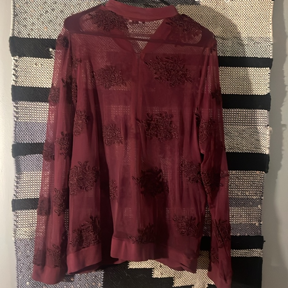 Sheer Torrid zip up jacket - Picture 6 of 6